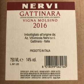 Conterno Nervi Molsino 2016. Brugtmoms.