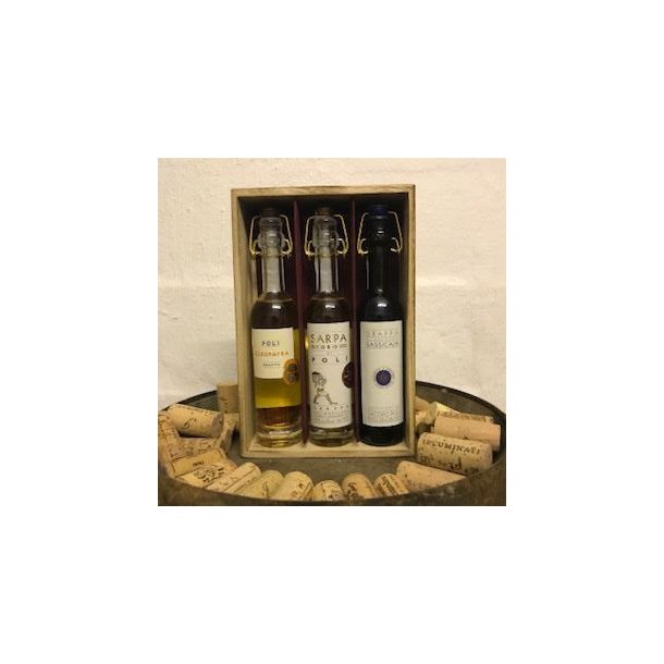 Poli Grappa 3x10cl i gaveske 